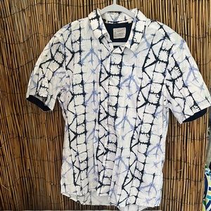 7 Diamonds Shibori Dyed Shirt
